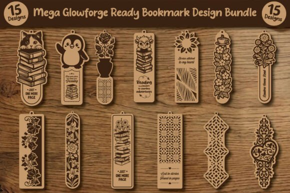 Download Premium Glowforge Ready Bookmark Bundle - Glowforge Collection