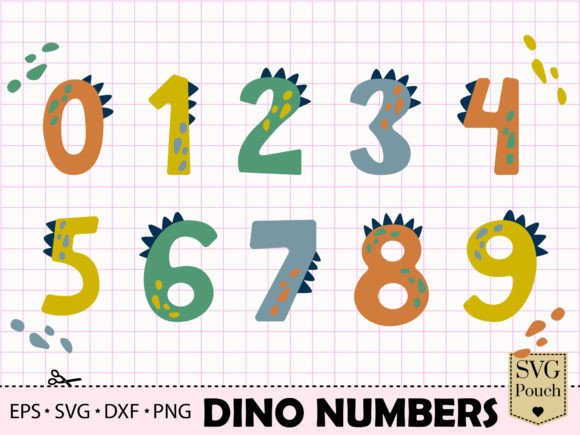 Download Dinosaur Numbers SVG, Dino Digits - Dinosaur numbers svg Collection