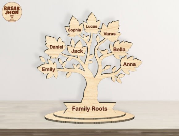 Download Family Tree Glowforge XTool Laser SVG - Glowforge Collection