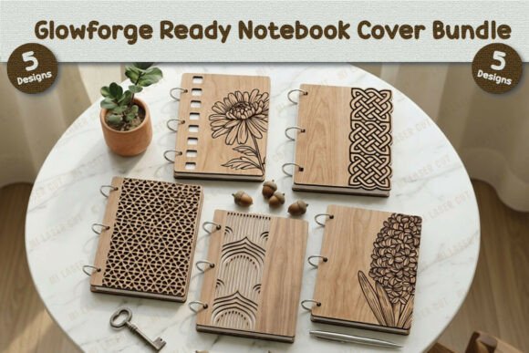 Download Glowforge Notebook Cover SVG Bundle - Glowforge Collection