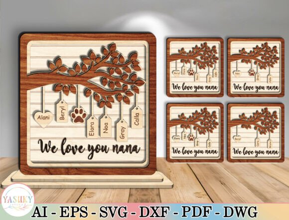 Download Personalized Family Glowforge XTool Svg - Glowforge Collection
