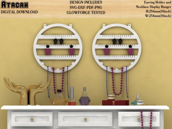 Download Earring Jewelry Stand Glowforge Cut File - Glowforge Collection