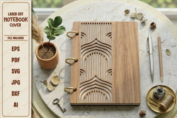 Download Wooden Glowforge Ready Notebook Cover - Glowforge Collection