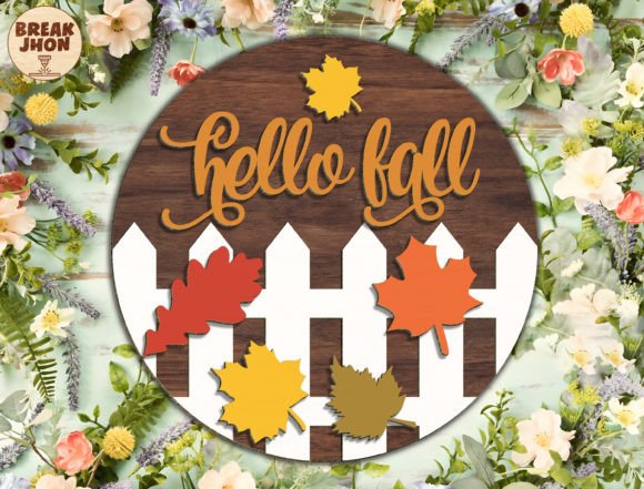 Download Hello Fall Door Sign Cut File Svg - Hello fall Collection